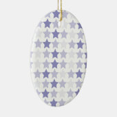 愛国的なブルーグラデーションスター セラミックオーナメント (右)