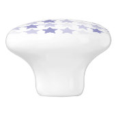 愛国的なブルーグラデーションスター セラミックノブ (側面)