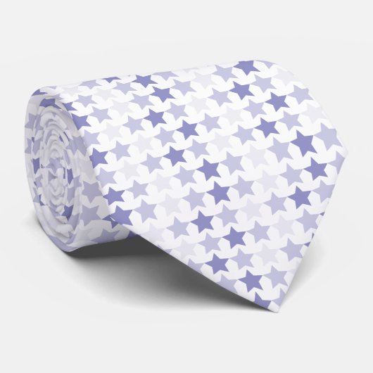 愛国的なブルーグラデーションスター ネクタイ (ロール)