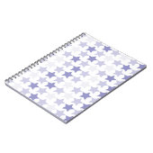 愛国的なブルーグラデーションスター ノートブック (左側)