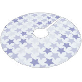 愛国的なブルーグラデーションスター ブラッシュドポリエステルツリースカート (アングル)