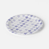 愛国的なブルーグラデーションスター ペーパープレート (アングル)