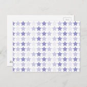 愛国的なブルーグラデーションスター ポストカード (正面/裏面)