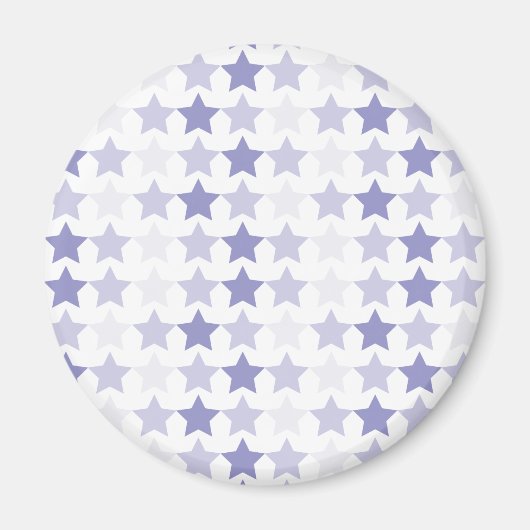 愛国的なブルーグラデーションスター マグネット (正面)