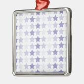 愛国的なブルーグラデーションスター メタルオーナメント (左)