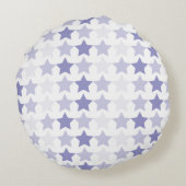 愛国的なブルーグラデーションスター ラウンドクッション (裏面)