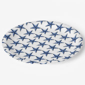 愛国的なブルースターズオンホワイトフィールド ペーパープレート (アングル)