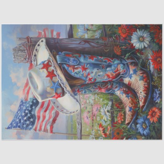 愛国的なブーツ 薄葉紙 (正面)