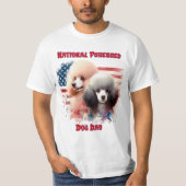 愛国的なプードルズプランスバイオールドグローリー Tシャツ (正面)
