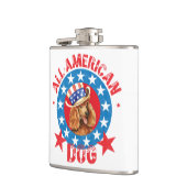 愛国的なプードル フラスク (左)