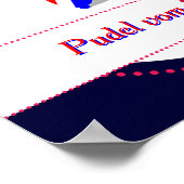 愛国的なプードル ポスター (角)