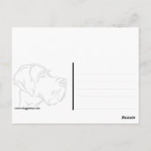 愛国的なプードル ポストカード (裏面)