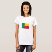 愛国的なベナン国旗 Tシャツ (正面フル)