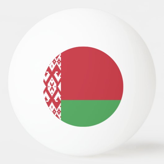 愛国的なベラルーシの旗 卓球ボール (裏面)