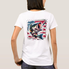 愛国的なベースの女性Tシャツ Tシャツ