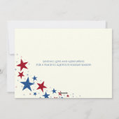 愛国的なホリデースターズの写真 シーズンカード (裏面)