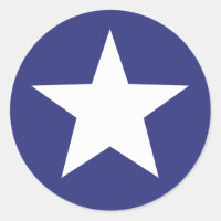 愛国的なホワイトスターオンブルー