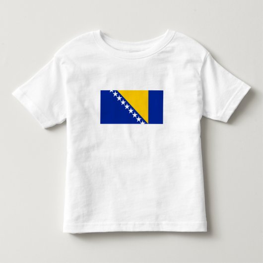 愛国的なボスニア・ヘルツェゴビナの旗 トドラーTシャツ (正面)