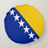 愛国的なボスニア・ヘルツェゴビナの旗 ラウンドクッション (裏面)
