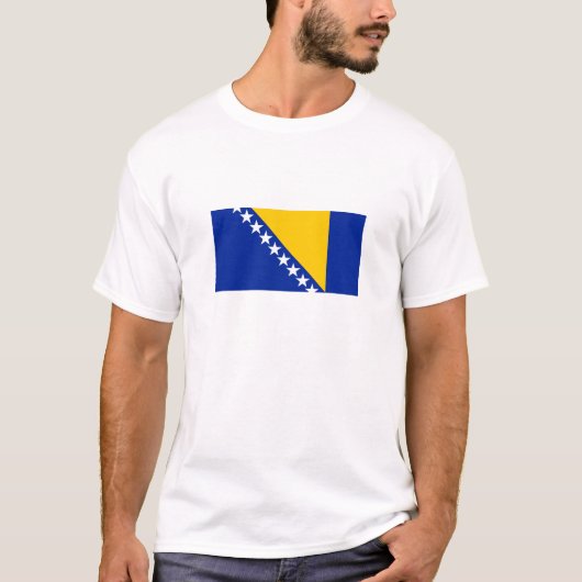 愛国的なボスニア・ヘルツェゴビナの旗 Tシャツ (正面)
