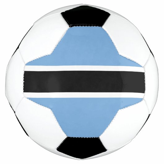 愛国的なボツワナの旗 サッカーボール (正面)