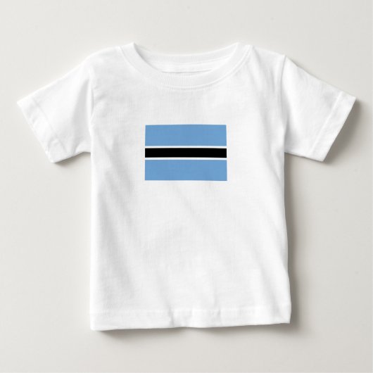 愛国的なボツワナの旗 ベビーTシャツ (正面)
