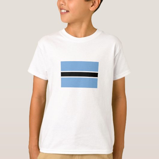愛国的なボツワナの旗 Tシャツ (正面)