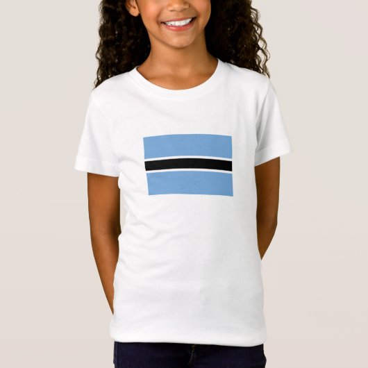 愛国的なボツワナの旗 Tシャツ (正面)