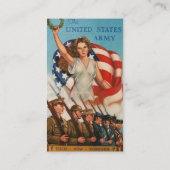 愛国的なポスター事業カード 名刺 (裏面)