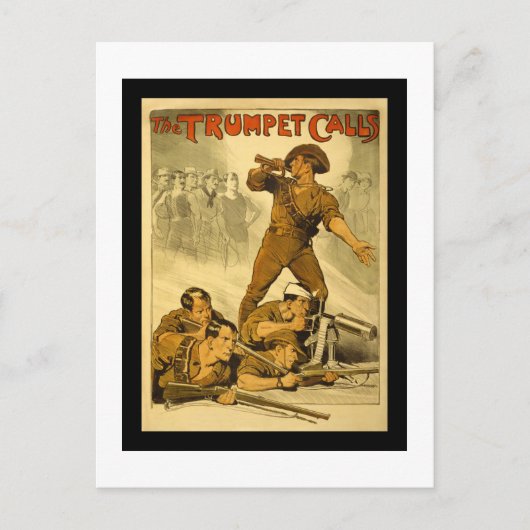 愛国的なポスター画像 ポストカード (正面)