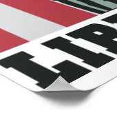 愛国的なポスター – 自由の女神 – 米国国旗 ポスター (角)