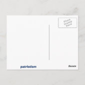 愛国的なポストカード ポストカード (裏面)