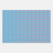 愛国的なポップアートスワールサングラス ラッピングペーパーシート (正面3)