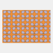 愛国的なポップアートスワールサングラス ラッピングペーパーシート (正面2)