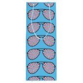 愛国的なポップアートスワールサングラス ワインギフトバッグ (裏面)