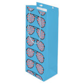 愛国的なポップアートスワールサングラス ワインギフトバッグ (正面アングル)