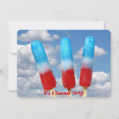 愛国的なポップシクルパーティー 招待状 (正面)