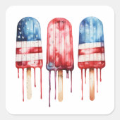 愛国的なポップス スクエアシール (正面)