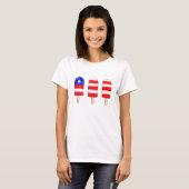 愛国的なポップス Tシャツ (正面フル)