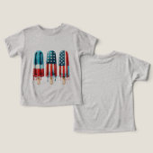 愛国的なポプシクルTシャツ (デザイン正面&裏面)
