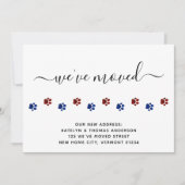 愛国的なポープのプリントパーソナライズされた移動 案内状 (正面)