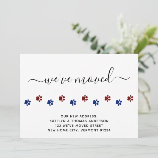 愛国的なポープのプリントパーソナライズされた移動 案内状 (スタンド正面)