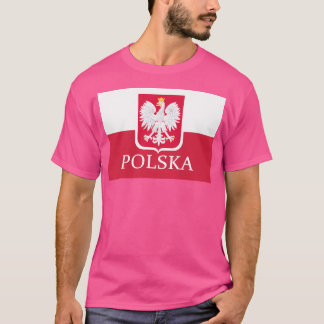 愛国的なポーランドポルスカ国旗 Tシャツ