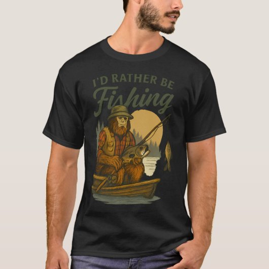 愛国的なマグロの釣り Tシャツ (正面)