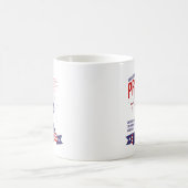 愛国的なマグ祈をおもしろいしない時 コーヒーマグカップ (中央)