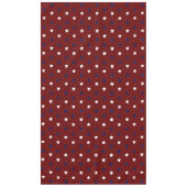 愛国的なマルーンの白いネイビーブルーの星の休日 テーブルクロス (正面)