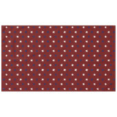 愛国的なマルーンの白いネイビーブルーの星の休日 テーブルクロス (正面(横))