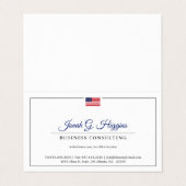 愛国的なミニマルスタイル 名刺 (外部フラット)