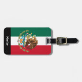 愛国的なメキシコの荷物タグ、メキシコ国旗 ラゲッジタグ (正面横)