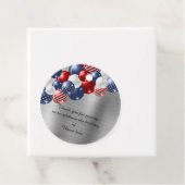 愛国的なメッセージカードグレー フェイバータグ (インサイチュ)